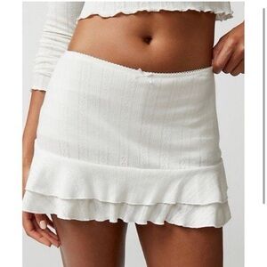 Urban Outfitters Pointelle Mini Skirt
